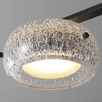 Серия светодиодных реечных люстр с прозрачными фактурными плафонами и двунаправленным светом EILERT LONG L126 от ImperiumLoft