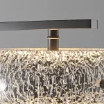 Серия светодиодных реечных люстр с прозрачными фактурными плафонами и двунаправленным светом EILERT LONG L126 от ImperiumLoft