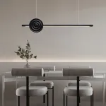 Серия светодиодных реечных светильников из высококачественной древесины с декоративным диском с концентрическим рельефом ZVI WOOD  L147 Light Brown от ImperiumLoft