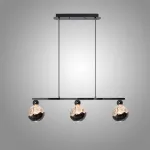 Серия светодиодных реечных светильников с шарообразными плафонами с рельефным изображением гор ECLA LONG L3 от ImperiumLoft