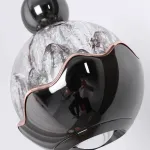 Серия светодиодных реечных светильников с шарообразными плафонами с рельефным изображением гор ECLA LONG L3 от ImperiumLoft