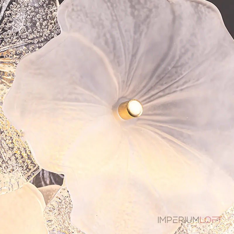 Реечный светодиодный светильник с цветочным декором из металла, прозрачного и матового стекла IVET LONG от ImperiumLoft Реечный светодиодный светильник с цветочным декором из металла, прозрачного и матового стекла IVET LONG от ImperiumLoft