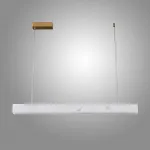 Реечный светодиодный светильник квадратного сечения из мрамора GREG L80 от ImperiumLoft