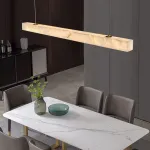 Реечный светодиодный светильник квадратного сечения из мрамора GREG L100 от ImperiumLoft