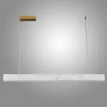 Реечный светодиодный светильник квадратного сечения из мрамора GREG L120 от ImperiumLoft