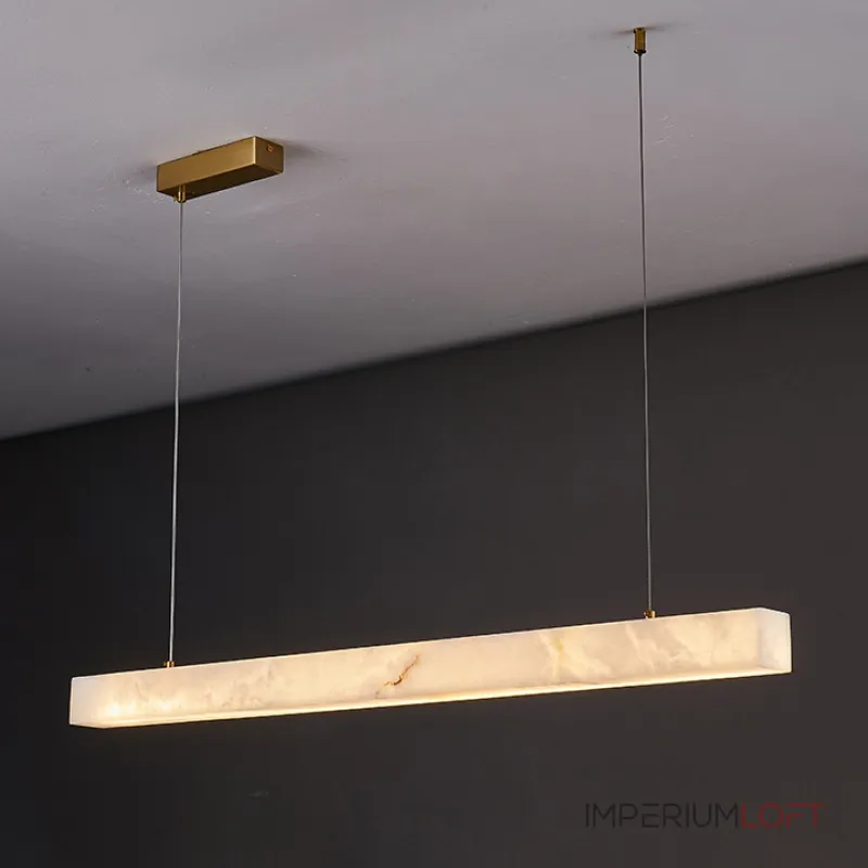 Реечный светодиодный светильник квадратного сечения из мрамора GREG L100 от ImperiumLoft