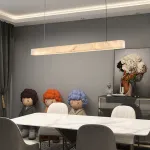 Реечный светодиодный светильник квадратного сечения из мрамора GREG L100 от ImperiumLoft