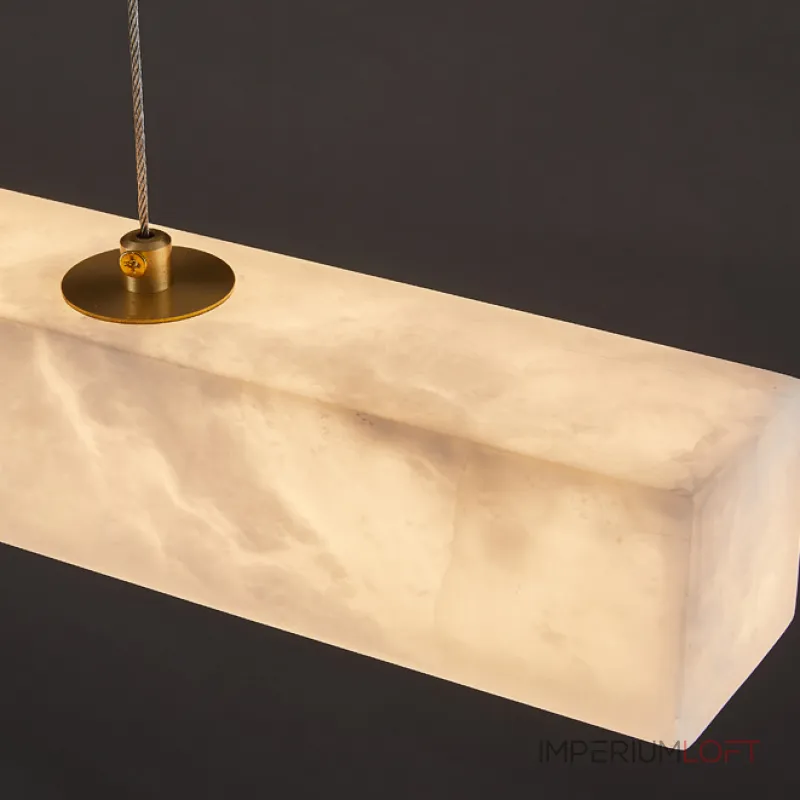 Реечный светодиодный светильник квадратного сечения из мрамора GREG L100 от ImperiumLoft