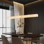 Реечный светодиодный светильник квадратного сечения из мрамора GREG L100 от ImperiumLoft