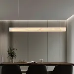 Реечный светодиодный светильник квадратного сечения из мрамора GREG L100 от ImperiumLoft