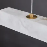 Реечный светодиодный светильник квадратного сечения из мрамора GREG L100 от ImperiumLoft