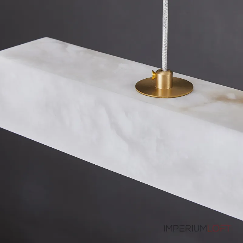 Реечный светодиодный светильник квадратного сечения из мрамора GREG L100 от ImperiumLoft