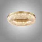 Серия потолочных светодиодных светильников с волнистым полупрозрачным корпусом с эффектом льда  NELIUS WAVY CH  А D50 от ImperiumLoft