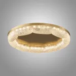 Серия потолочных светодиодных светильников с волнистым полупрозрачным корпусом с эффектом льда  NELIUS WAVY CH  А D80 от ImperiumLoft