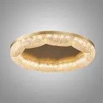 Серия потолочных светодиодных светильников с волнистым полупрозрачным корпусом с эффектом льда  NELIUS WAVY CH В D80 от ImperiumLoft