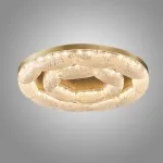 Серия потолочных светодиодных светильников с волнистым полупрозрачным корпусом с эффектом льда  NELIUS WAVY CH  А D50+80 от ImperiumLoft