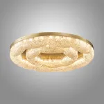 Серия потолочных светодиодных светильников с волнистым полупрозрачным корпусом с эффектом льда  NELIUS WAVY CH В D50+80 от ImperiumLoft