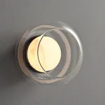 Серия настенных светильников с мраморным рассеивателем внутри стеклянного плафона DORIAN WALL от ImperiumLoft