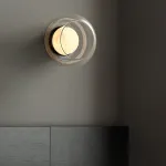 Серия настенных светильников с мраморным рассеивателем внутри стеклянного плафона DORIAN WALL от ImperiumLoft