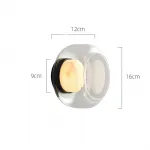 Серия настенных светильников с мраморным рассеивателем внутри стеклянного плафона DORIAN WALL от ImperiumLoft