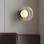 Серия настенных светильников с мраморным рассеивателем внутри стеклянного плафона DORIAN WALL от ImperiumLoft