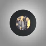 Настенный светильник с дисковым рассеивателем из фактурного мрамора JANK NEPHRITE от ImperiumLoft