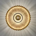 Светодиодный настенный светильник с рельефным плафоном из стекла ADLER White от ImperiumLoft