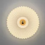 Светодиодный настенный светильник с рельефным плафоном из стекла ADLER White от ImperiumLoft