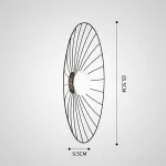 Серия настенных светильников с шарообразным плафоном на чашевидном корпусе из металлических прутьев PASI D65.5 от ImperiumLoft