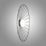 Серия настенных светильников с шарообразным плафоном на чашевидном корпусе из металлических прутьев PASI D65.5 от ImperiumLoft