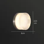 Серия настенных светодиодных светильников с круглым полупрозрачным рассеивателем с рельефной поверхностью RATE White от ImperiumLoft