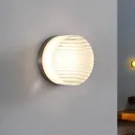 Серия настенных светодиодных светильников с круглым полупрозрачным рассеивателем с рельефной поверхностью RATE Grey от ImperiumLoft