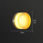 Серия настенных светодиодных светильников с круглым полупрозрачным рассеивателем с рельефной поверхностью RATE Orange от ImperiumLoft