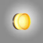 Серия настенных светодиодных светильников с круглым полупрозрачным рассеивателем с рельефной поверхностью RATE Orange от ImperiumLoft