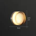 Серия настенных светодиодных светильников с круглым полупрозрачным рассеивателем с рельефной поверхностью RATE Grey от ImperiumLoft