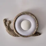 Светодиодный настенный светильник в виде улитки с корпусом терраццо из цемента STURLA от ImperiumLoft