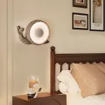 Светодиодный настенный светильник в виде улитки с корпусом терраццо из цемента STURLA от ImperiumLoft