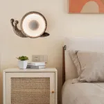 Светодиодный настенный светильник в виде улитки с корпусом терраццо из цемента STURLA от ImperiumLoft