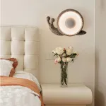 Светодиодный настенный светильник в виде улитки с корпусом терраццо из цемента STURLA от ImperiumLoft