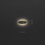 Серия светодиодных настенных светильников с латунным корпусом овальной формы и рельефной поверхностью с чернением MILIUS SHADE L41 от ImperiumLoft