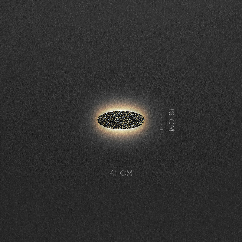 Серия светодиодных настенных светильников с латунным корпусом овальной формы и рельефной поверхностью с чернением MILIUS SHADE L41 от ImperiumLoft Серия светодиодных настенных светильников с латунным корпусом овальной формы и рельефной поверхностью с чернением MILIUS SHADE L41 от ImperiumLoft