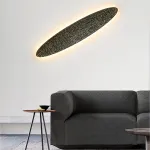 Серия светодиодных настенных светильников с латунным корпусом овальной формы и рельефной поверхностью с чернением MILIUS SHADE L41 от ImperiumLoft