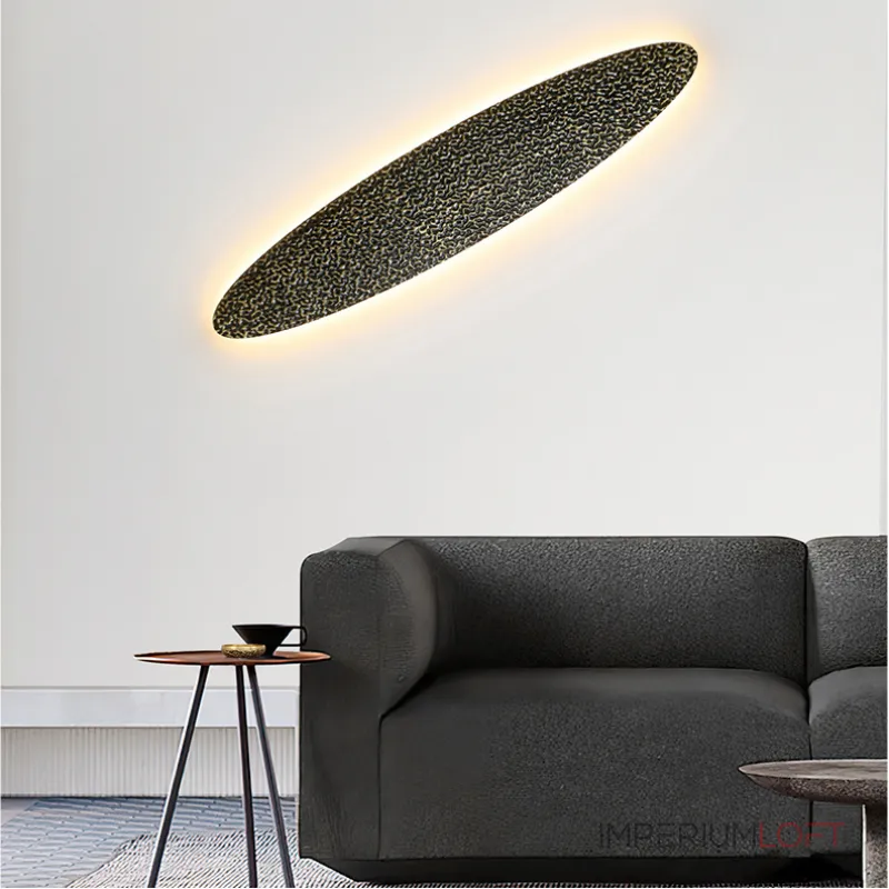 Серия светодиодных настенных светильников с латунным корпусом овальной формы и рельефной поверхностью с чернением MILIUS SHADE L41 от ImperiumLoft Серия светодиодных настенных светильников с латунным корпусом овальной формы и рельефной поверхностью с чернением MILIUS SHADE L41 от ImperiumLoft