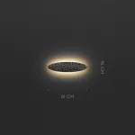 Серия светодиодных настенных светильников с латунным корпусом овальной формы и рельефной поверхностью с чернением MILIUS SHADE L61 от ImperiumLoft