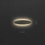 Серия светодиодных настенных светильников с латунным корпусом овальной формы и рельефной поверхностью с чернением MILIUS SHADE L81 от ImperiumLoft