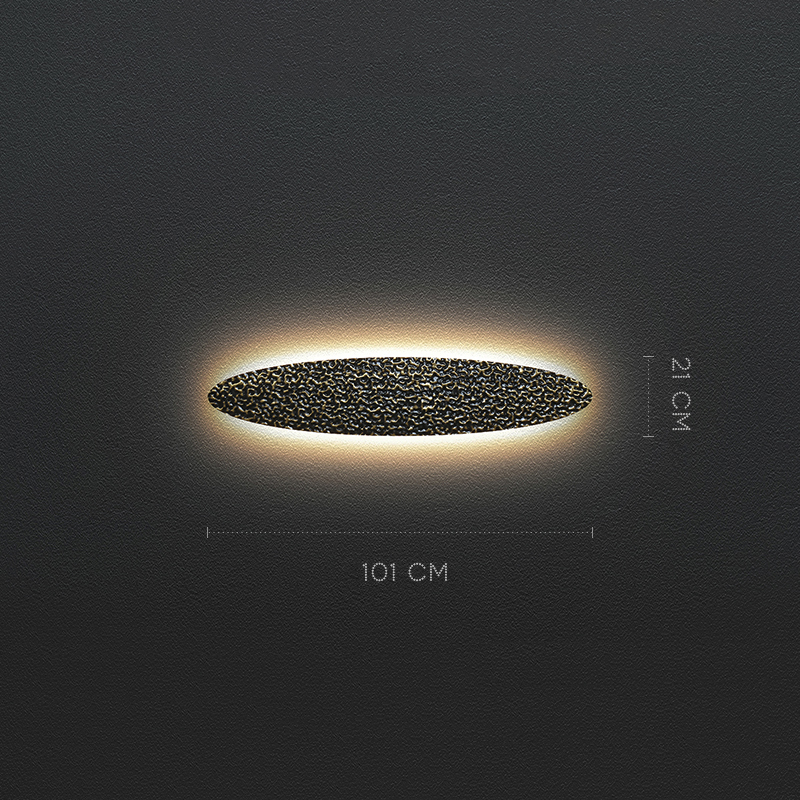 Серия светодиодных настенных светильников с латунным корпусом овальной формы и рельефной поверхностью с чернением MILIUS SHADE L101 от ImperiumLoft Серия светодиодных настенных светильников с латунным корпусом овальной формы и рельефной поверхностью с чернением MILIUS SHADE L101 от ImperiumLoft