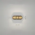 Серия светодиодных настенных светильников с удлиненным латунным корпусом и рельефной поверхностью с чернением MILIUS L40 от ImperiumLoft