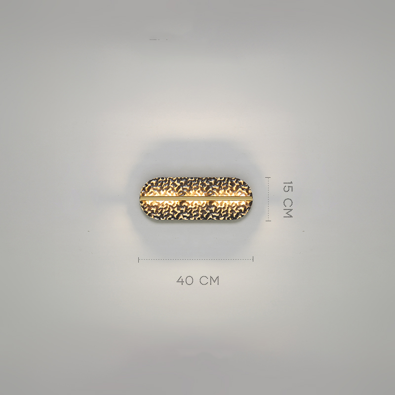 Серия светодиодных настенных светильников с удлиненным латунным корпусом и рельефной поверхностью с чернением MILIUS L40 от ImperiumLoft Серия светодиодных настенных светильников с удлиненным латунным корпусом и рельефной поверхностью с чернением MILIUS L40 от ImperiumLoft