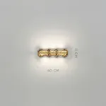 Серия светодиодных настенных светильников с латунным корпусом волнистой формы и рельефной поверхностью с чернением MILIUS WAVY L40 от ImperiumLoft