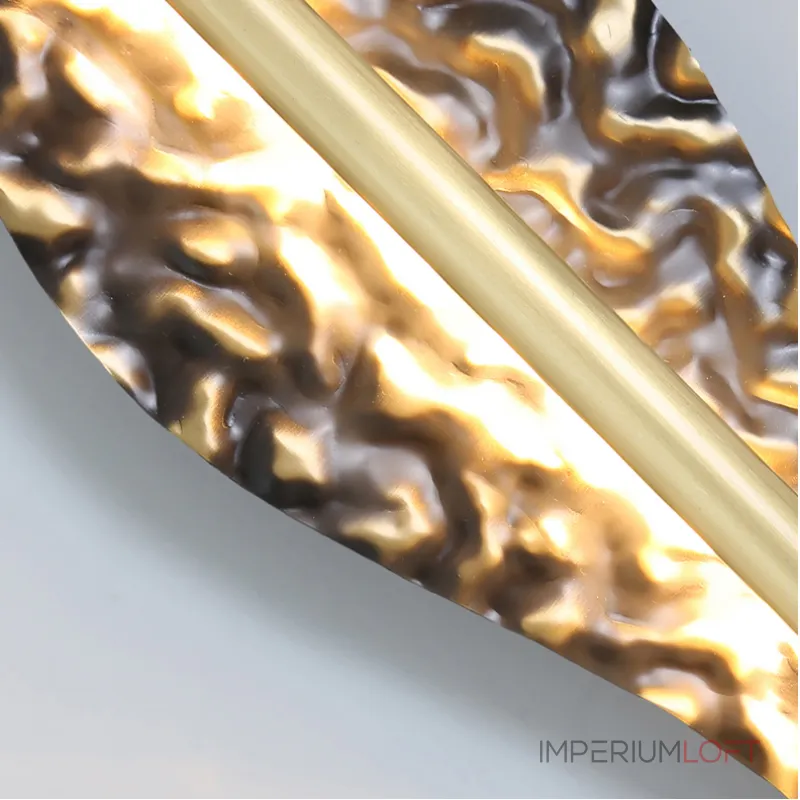 Серия светодиодных настенных светильников с латунным корпусом волнистой формы и рельефной поверхностью с чернением MILIUS WAVY L120 от ImperiumLoft Серия светодиодных настенных светильников с латунным корпусом волнистой формы и рельефной поверхностью с чернением MILIUS WAVY L120 от ImperiumLoft